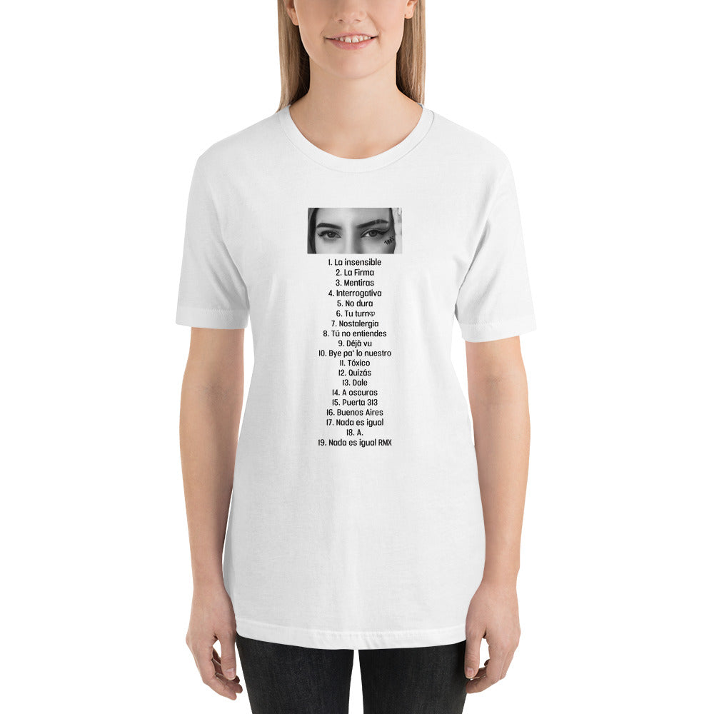 Unisex T-Shirt - Tracklist