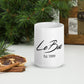 White glossy mug